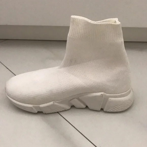 Balenciaga Women’s White Sock Shoes Sneakers Size Eu 35 - Picture 4 of 8